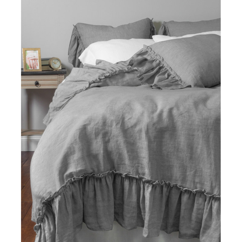 Housse de couette 100% lin Calie - simple, Housse de couette simple, Ivoire
