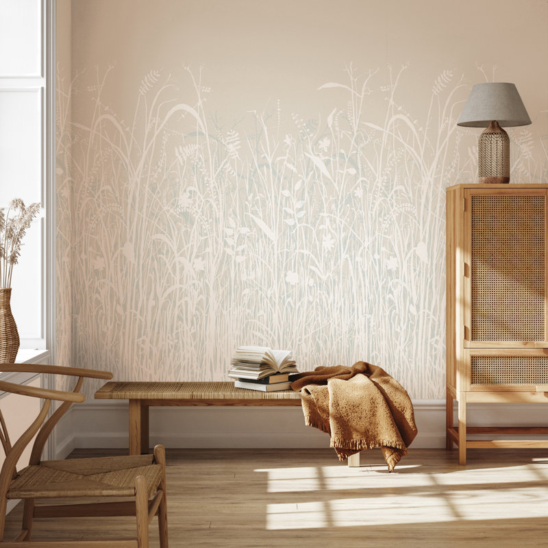 Murale pelez et collez June Grass