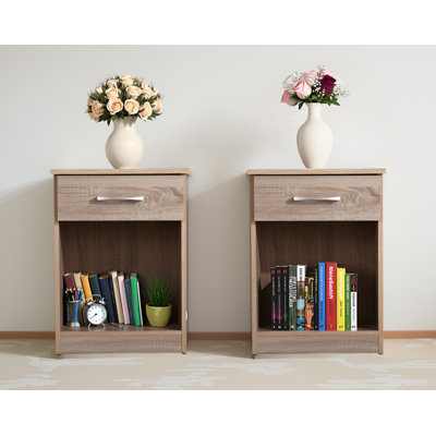 Kenitra Sandle Wood Nightstand Set Of 2