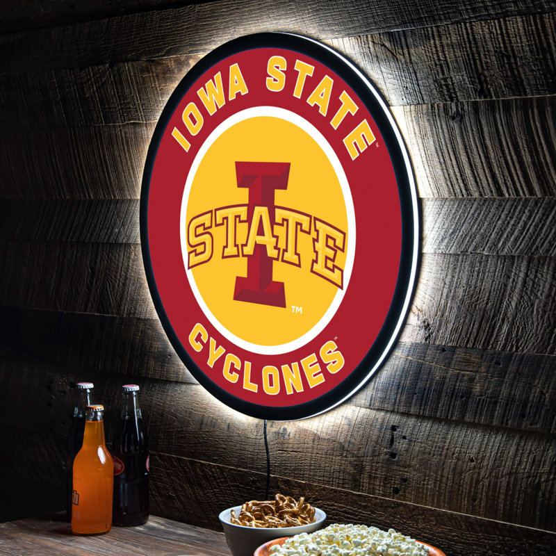 Enseigne murale 23 "NCAA Team, NCAA Iowa State
