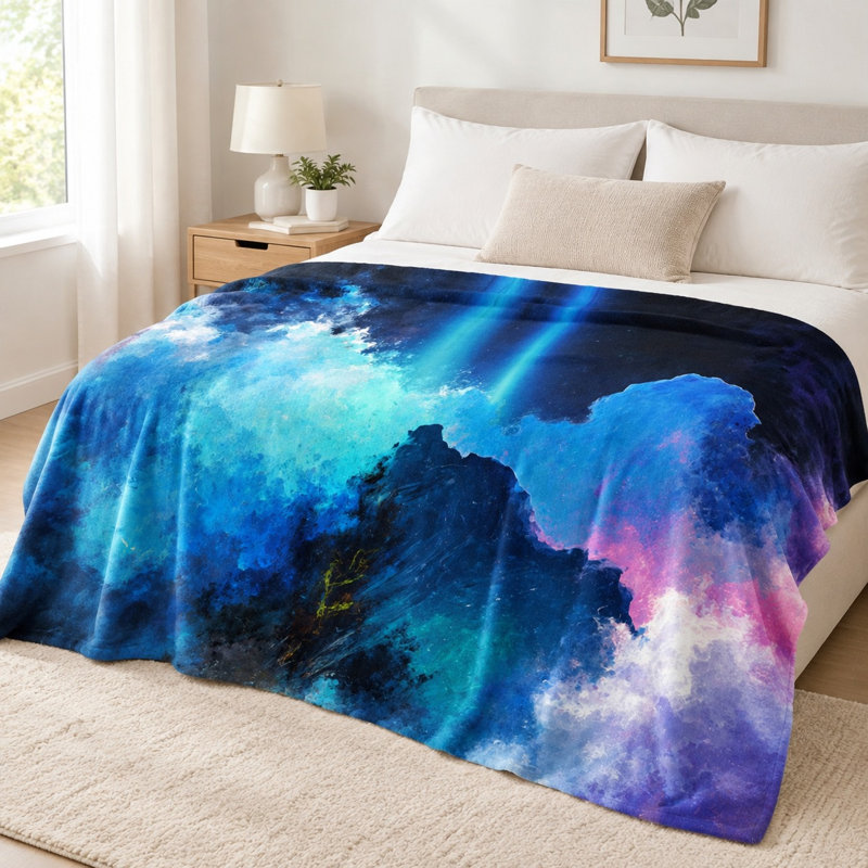 Couverture en flanelle Abstract, L 40 po x l 30 po