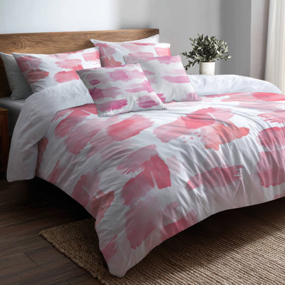 Ensemble de 6 édredons Teens Aesthetic - Chic Girl Glam Pink avec taies décoratives et coussins décoratifs