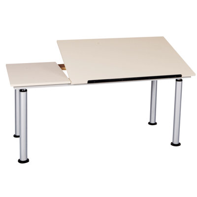 Diversified Spaces Draftsman ADA Classroom Adjustable (27.75-42”) Drawing Table, Split Durable Laminate Work Surface 60" x 30"