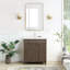 Dansfield 29.9'' Free Standing Single Bathroom Vanity with Ceramic Top-1993806152-1993806153