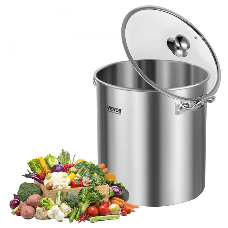 VEVOR 22.7L Stainless Steel Stock Pot