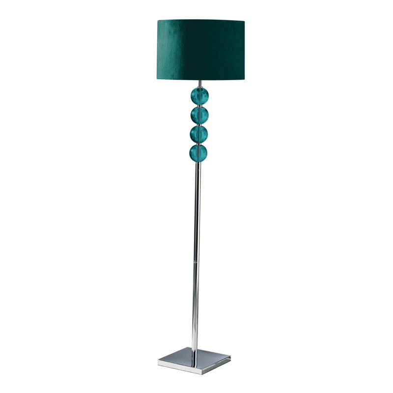 Andres 155cm Traditional Floor Lamp, Teal
