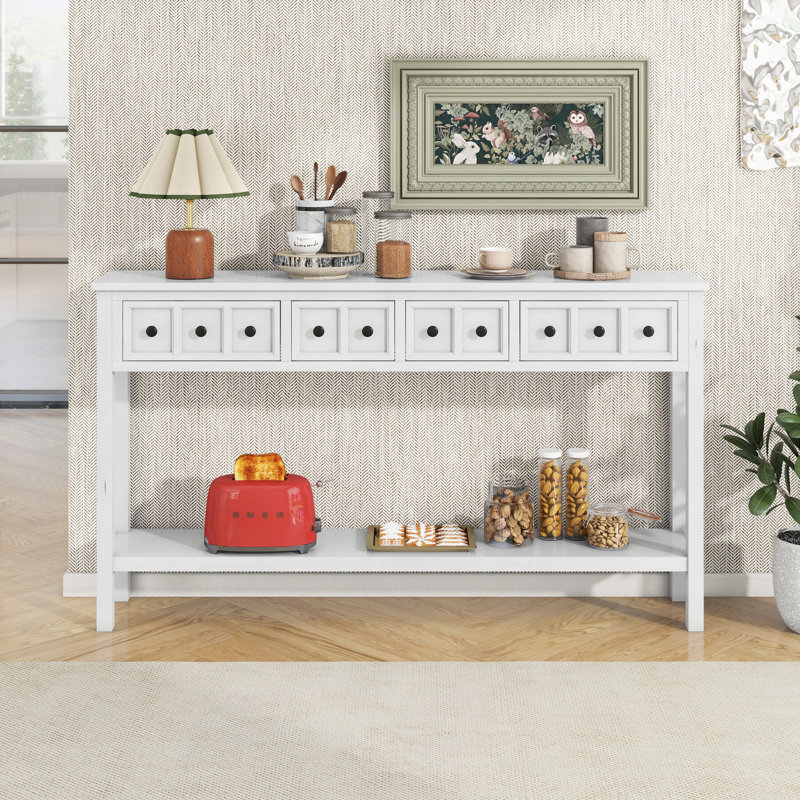 Console Rustic, Blanc antique