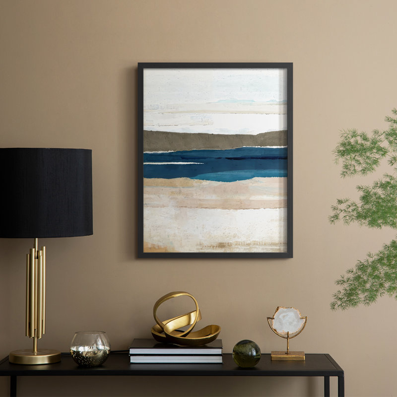 Reproduction encadrée Buttermere Triptych II - bois massif, Noir, H 15 po x l 12 po