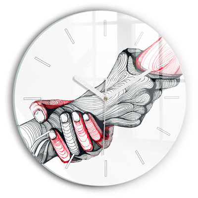 Glass Wall Clock
