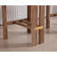 Tabouret de bar moderne rembourré en bois massif avec dossier confortable, tabouret de comptoir avec revêtement en tôle et ensemble de fixation de 2-953766664