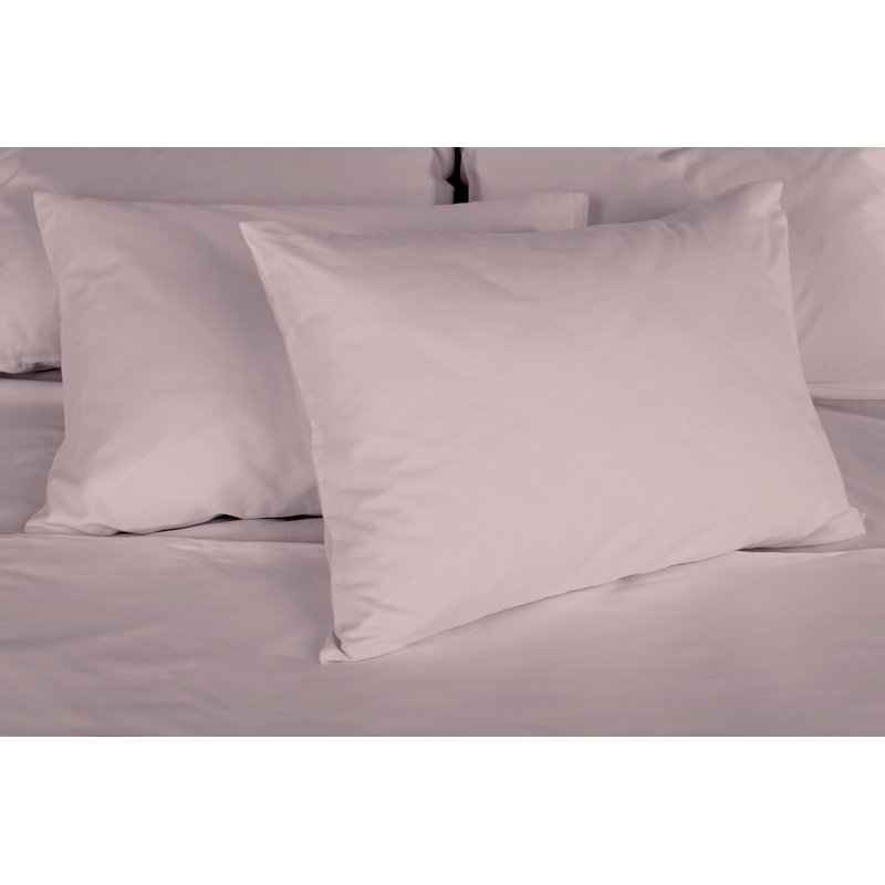 Oslo Plain Weave / Muslin Fitted Sheet, Blush Pink, Double (4'6)
