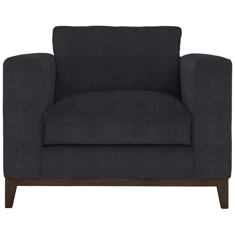 Noel 40" Wide Armchair, Akiko Graphite Performance 5534-011, Molasses