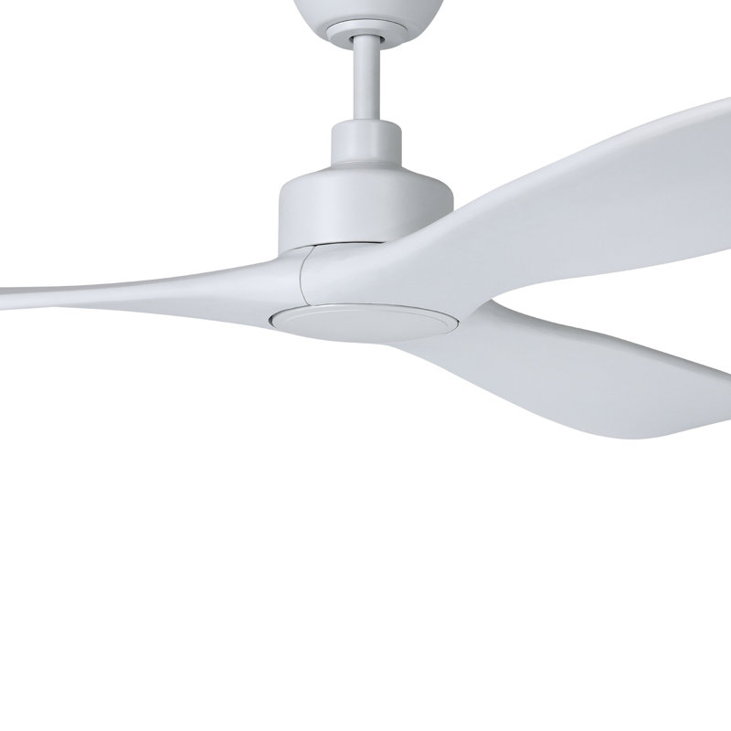 Zionne Ceiling Fan, 80" H x 72" W x 72" D, White, White