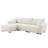 110" Modular Sectional Sofa, L Shape with Extra-large Seat, Pull-line Design, Movable Ottoman, High Density Foam, Free Combination, Sturdy Metal&Wood Frame, Boucle Fabric-758827077
