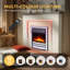 Castleton Fires & Fireplaces 110cm W Electric Fireplace with 6824.28 BTU-102762066