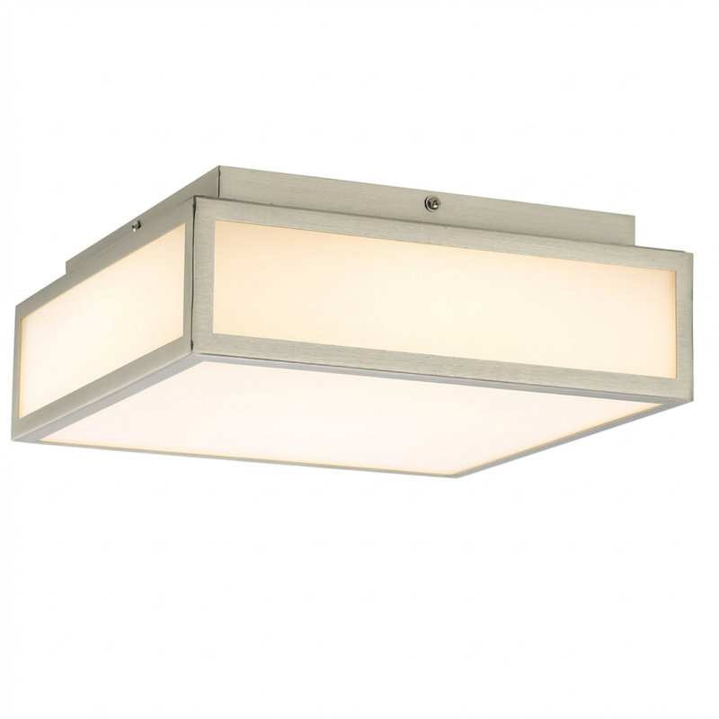 10-inch All-in-one Led Ceiling Light, Energy-efficient Led Fixture With 3 Color Temperature Options, Nickel brossé
