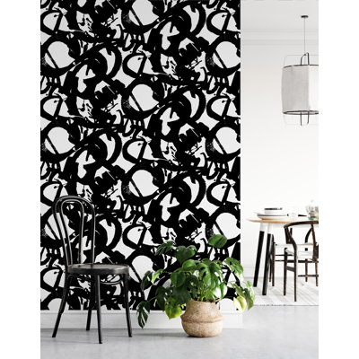Rouleau de papier peint autocollant L 18 pi x l 20,5 po Cleston