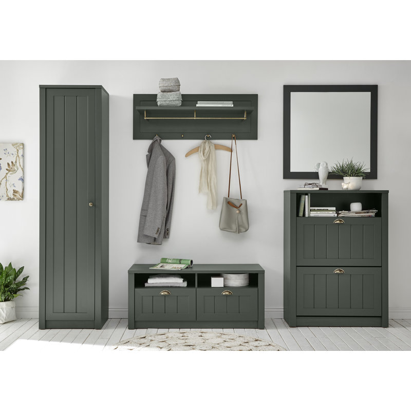 Jaoquim Hall Tree with Bench and Shoe Storage