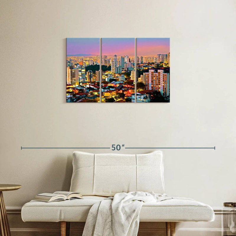Paysage urbain Sirci, H 20 po x l 33 po