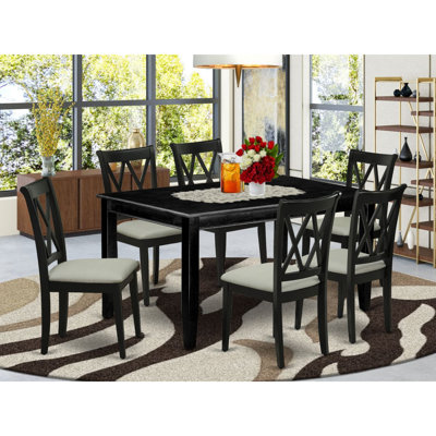 Maellys Rubberwood Solid Wood Dining Set by Winston Porter