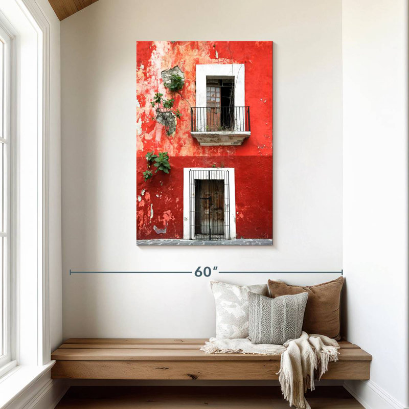 Lilie Red Facade, 45" H x 30" W