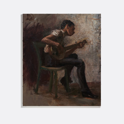 The Banjo Player Print by Thomas Eakins