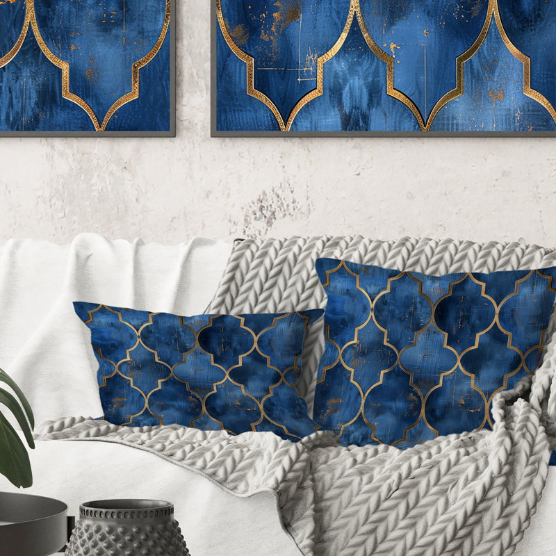 Coussin lombaire Glam Quatrefoil I - Glam