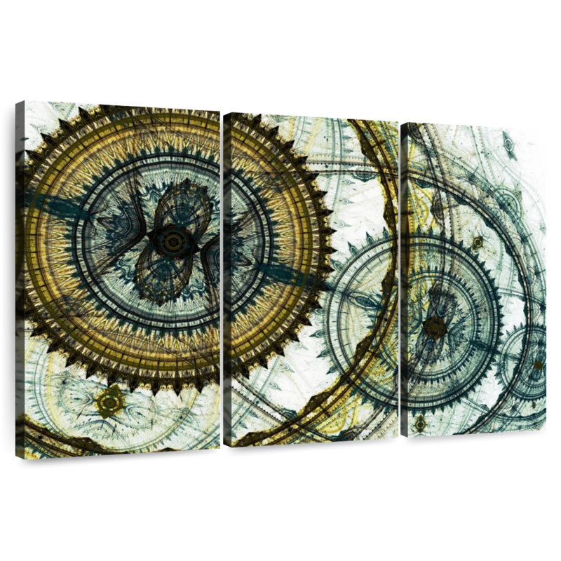 Avery Abstract Steampunk, 20" H x 33" W