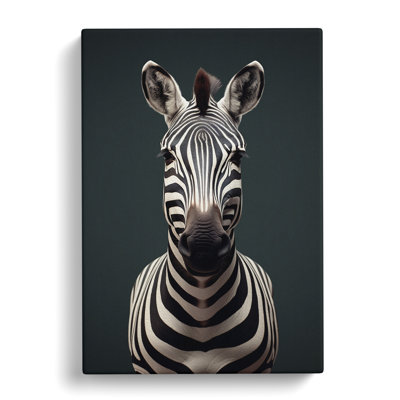 Zebra Minimalism No.3 - Single Picture Frame Print