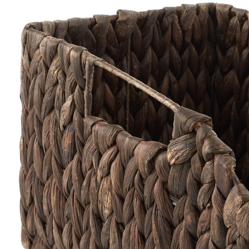 Casafield Seagrass Decorative Basket, Dark Brown