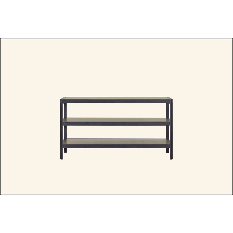 Console Table W/ Metal Insets