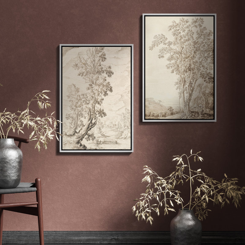 Art mural encadré rétro antique classique pour chambre à coucher, H 24 po x l 16 po, Blanc