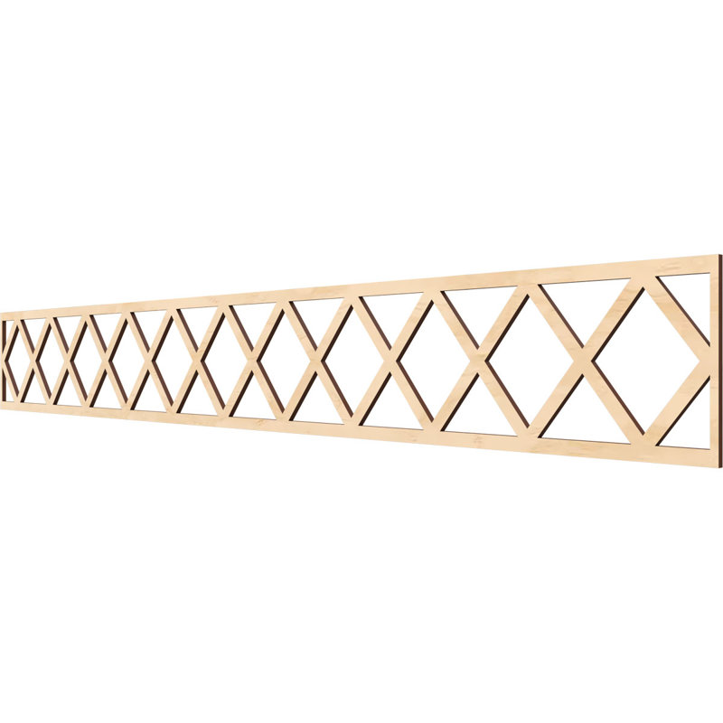 Cimaise Wolford, Bouleau, H 6 po x l 46,5 po x P 0,25 po