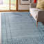 Tapis gris transitionnel en laine fabriqué à la main gris et bleu-gris Lori Baft-94483574