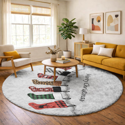 Tapis de Noël de qualité supérieure lavable à la machine Dream Shag ADS216