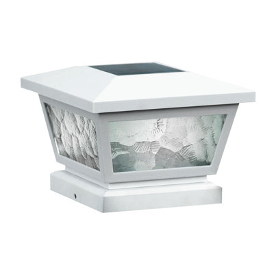 Capuchon de poteau solaire Fairmont blanc Classy Caps FS100W 5x5/4x4/3,5x3,5 pouces