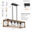 Millikan 5 - Light Walnut Kitchen Island Pendant