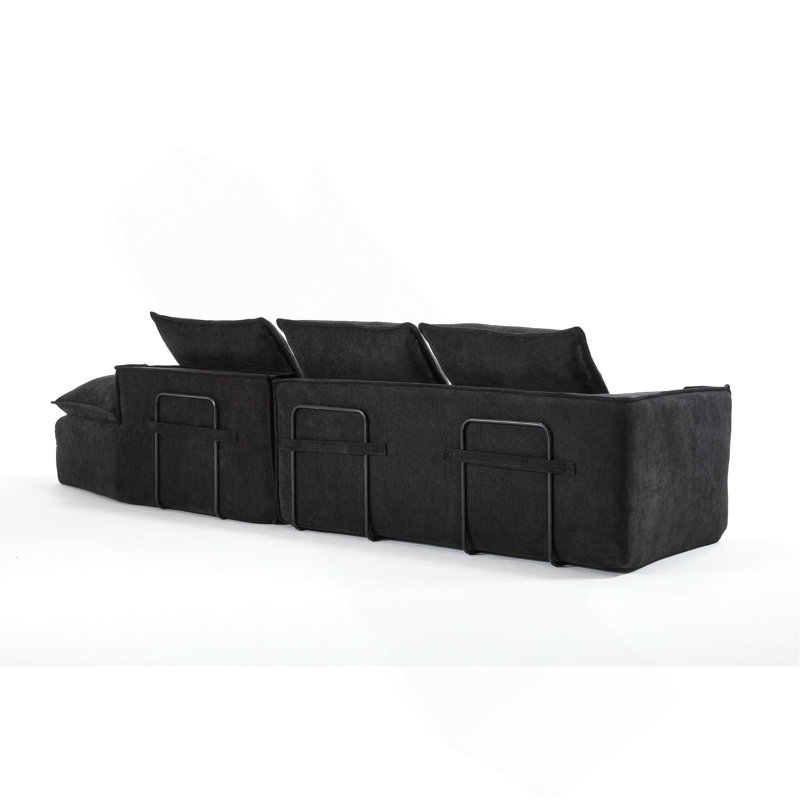 Canapé modulaire Modern, Noir
