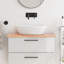 Bois massif traité avec meuble-lavabo vidaXL-113031857