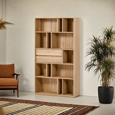 Bibliothèque minimaliste de style européen