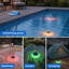Lot de 2 lampes solaires flottantes rechargeables pour piscine avec télécommande, 9 modes d'éclairage, étanchéité IP67