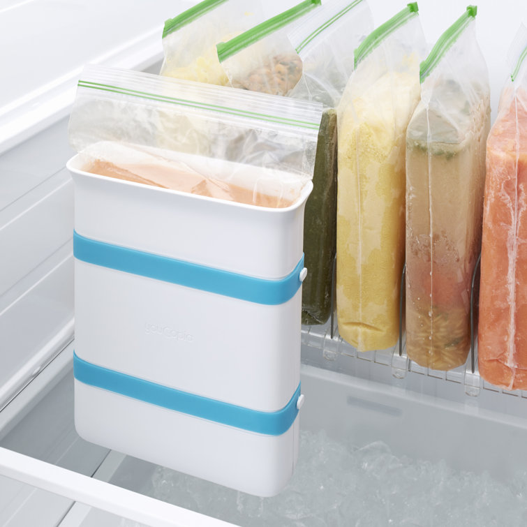 6Pk Soup Freezer Storage Container Top Lid 169oz Reusable Plastic Food Box  Stack