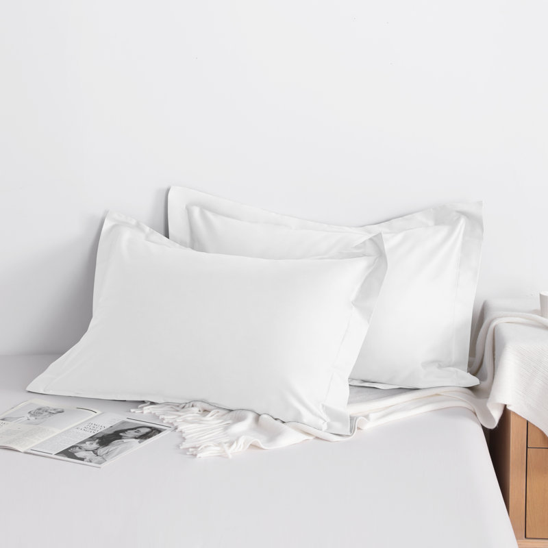 Cotton Sham Set, White, Queen