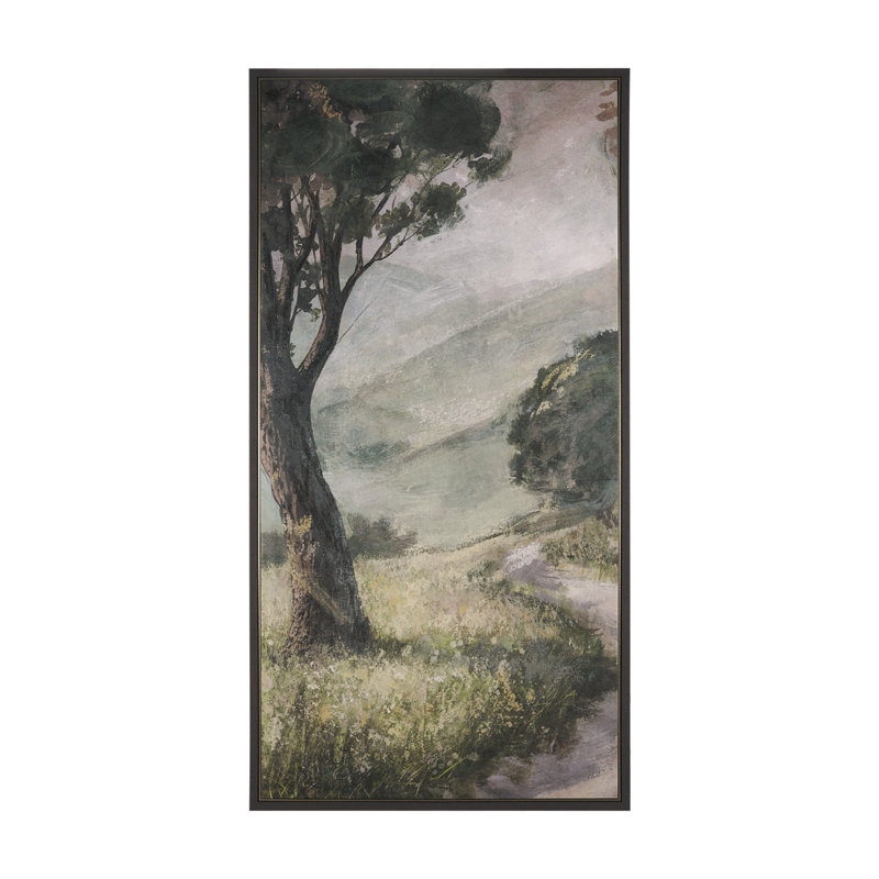 "Hariom Forest II" par Studio, reproduction d'art encadrée à la main, Forêt silencieuse II
