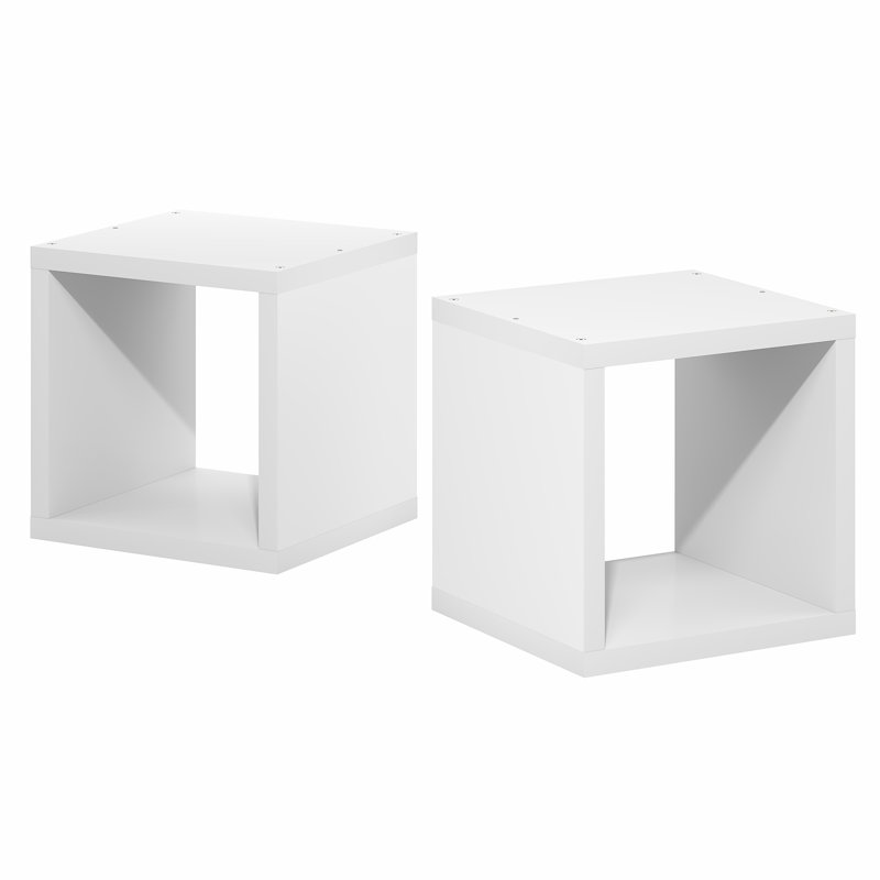 Ensemble de 2 étagères empilables Furinno CUBICLE, Blanc