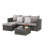 Outdoor Woven Sectional L- Shaped Patio Furniture Set-1996660352