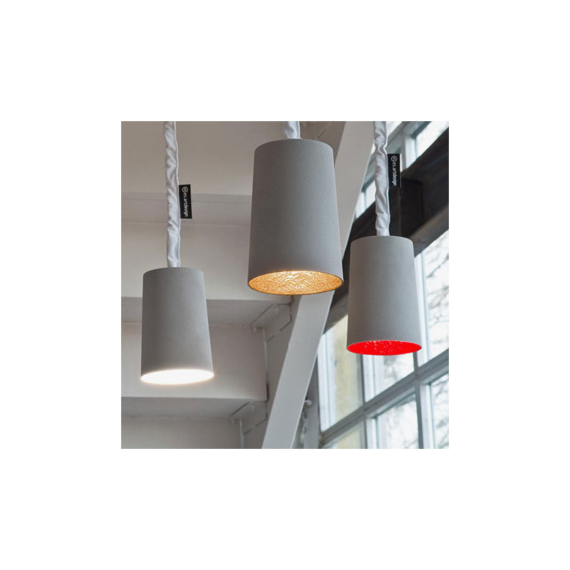 Paint 1 - Light White Bell Pendant, Grey/White