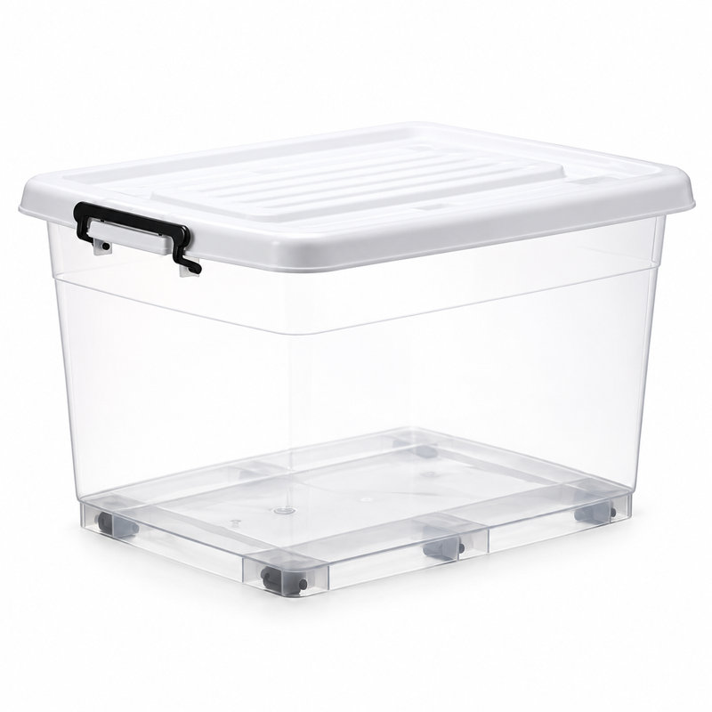 Boîte de rangement en plastique