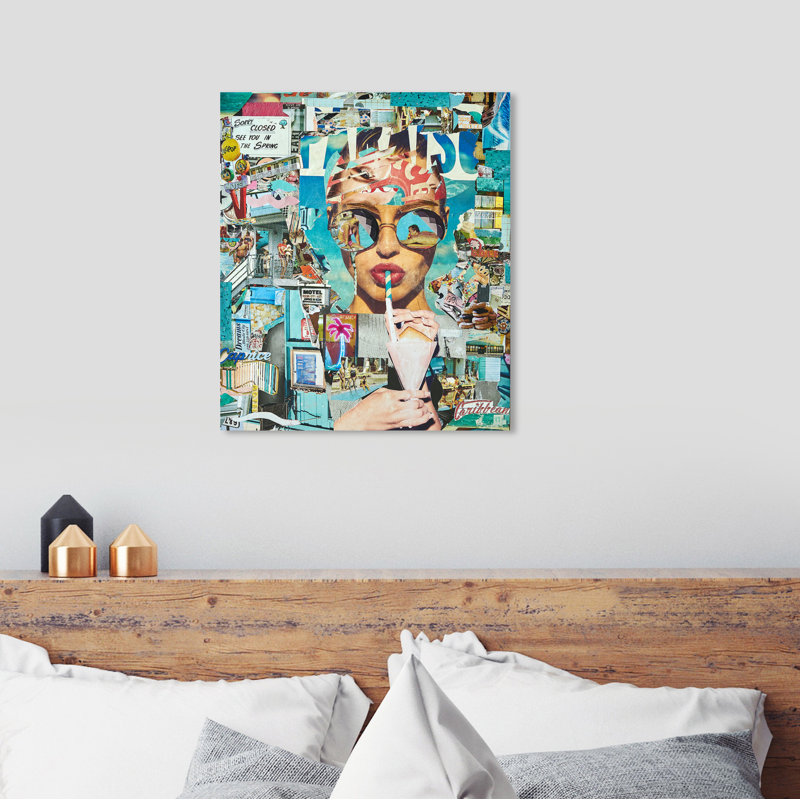 Katy Hirschfeld - Summer Shores Fashion and Glam - Graphic Art Print, No Frame, Wrapped Canvas, 45" H x 36" W