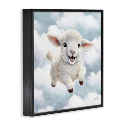 «Happy Lamb in Clouds», estampe numérique de Marla Rae